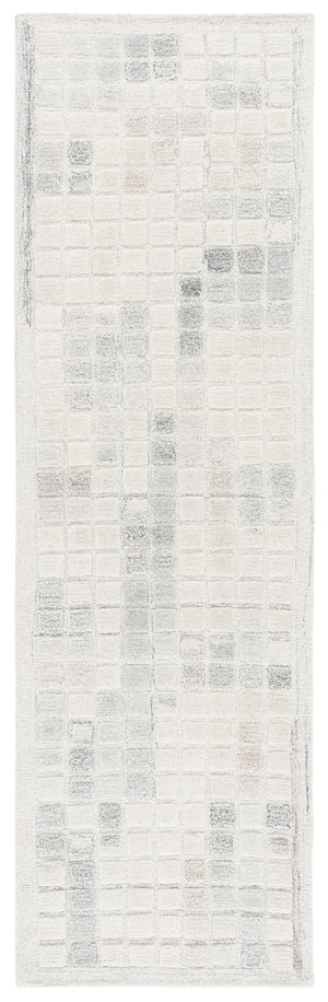 Safavieh Ebony 375a Ivory Grey Ivory ,Grey 80% Wool,20% Cotton Ebn375a-28