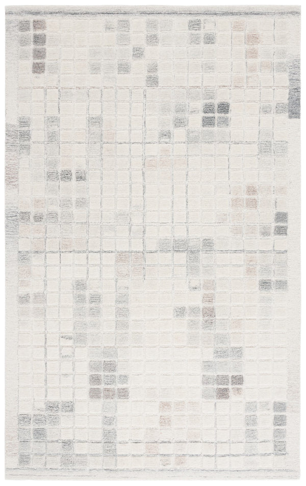 Safavieh Ebony 375a Ivory Grey Ivory ,Grey 80% Wool,20% Cotton Ebn375a-5