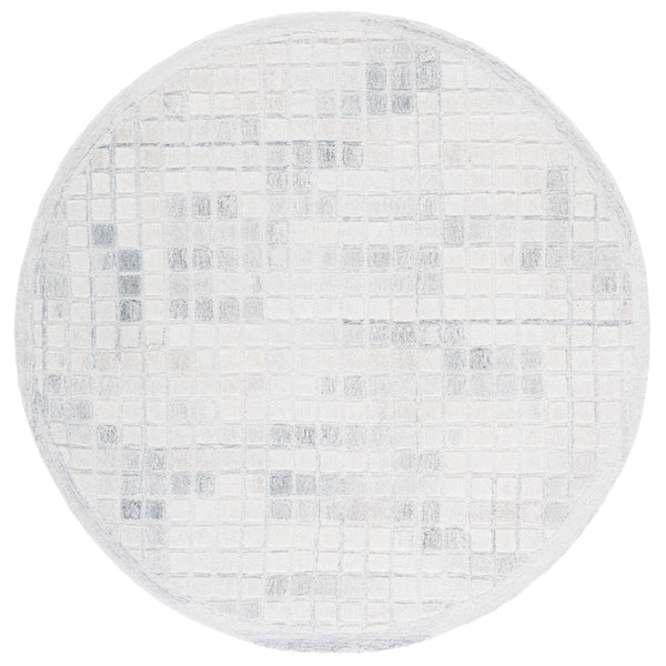 Safavieh Ebony 375a Ivory Grey Ivory ,Grey 80% Wool,20% Cotton Ebn375a-6