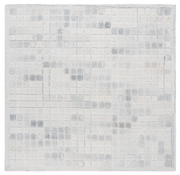 Safavieh Ebony 375a Ivory Grey Ivory ,Grey 80% Wool,20% Cotton Ebn375a-6sq