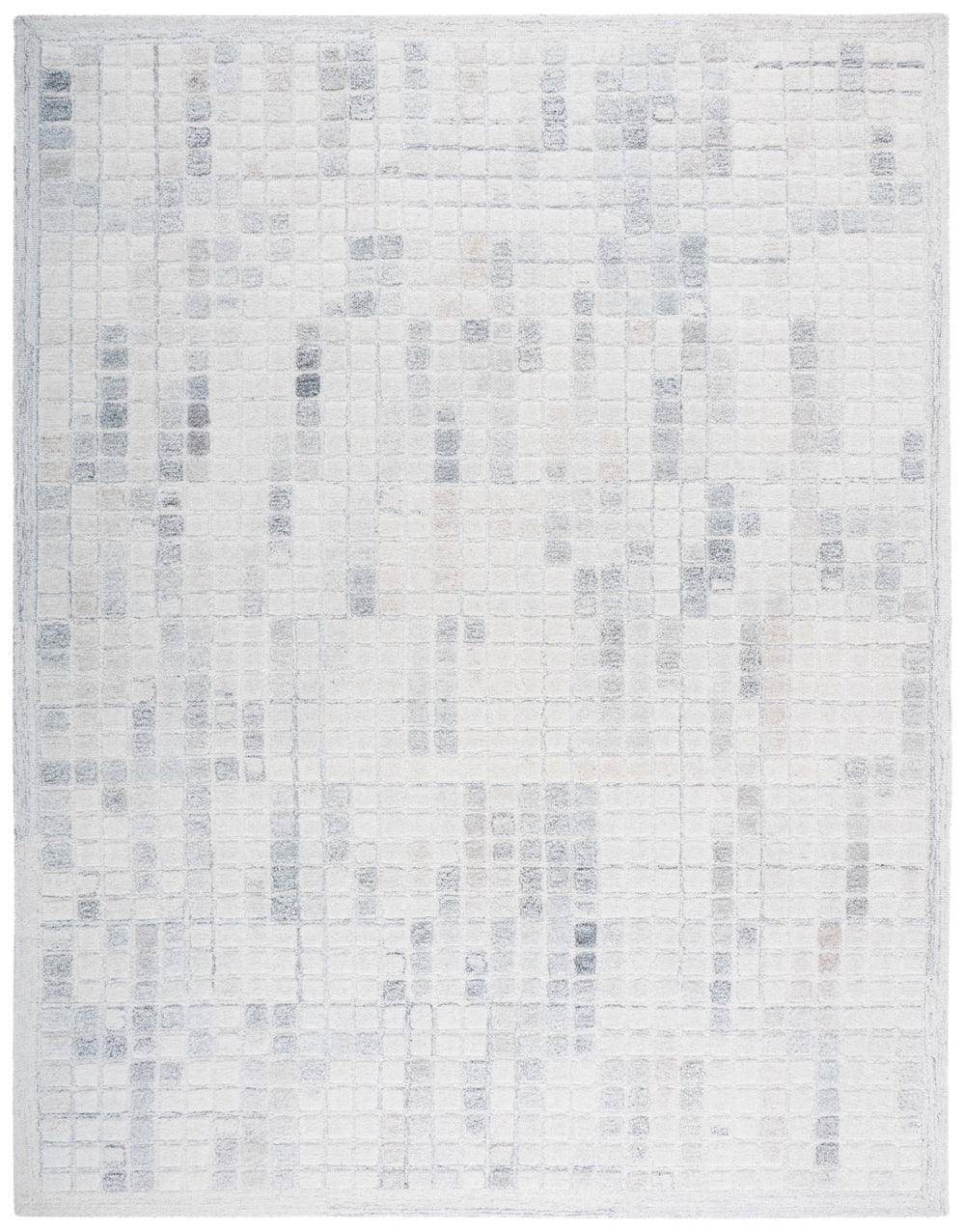 Safavieh Ebony 375a Ivory Grey Ivory ,Grey 80% Wool,20% Cotton Ebn375a-9