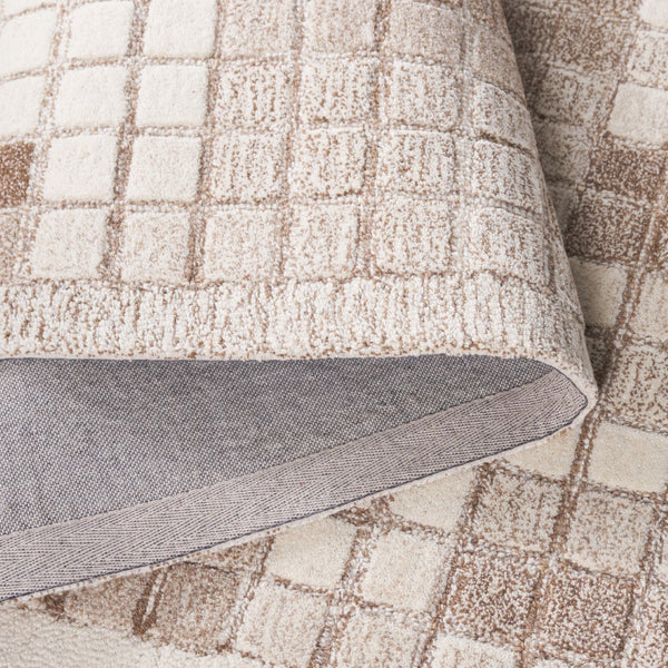 Safavieh Ebony 375t Ivory Brown Ivory ,Brown 80% Wool,20% Cotton Ebn375t-3