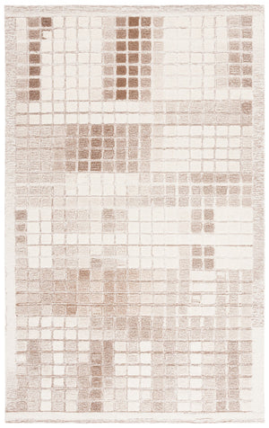 Safavieh Ebony 375t Ivory Brown Ivory ,Brown 80% Wool,20% Cotton Ebn375t-3