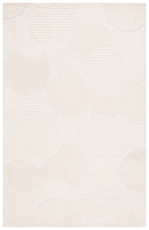 Safavieh Ebony Area Rug - Luxurious Hand-tufted Wool & Cotton Blend For Modern Interior Decor & Comfort Ivory 80% Wool,20% Cotton Ebn403a-4