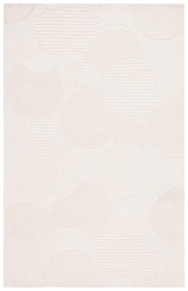 Safavieh Ebony Area Rug - Luxurious Hand-tufted Wool & Cotton Blend For Modern Interior Decor & Comfort Ivory 80% Wool,20% Cotton Ebn403a-4