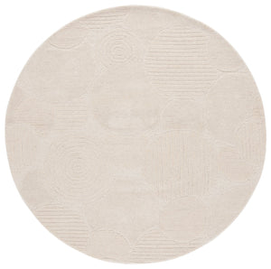 Safavieh Ebony Area Rug - Luxurious Hand-tufted Wool & Cotton Blend For Modern Interior Decor & Comfort Ivory 80% Wool,20% Cotton Ebn403a-4