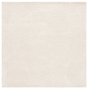 Safavieh Ebony Area Rug - Luxurious Hand-tufted Wool & Cotton Blend For Modern Interior Decor & Comfort Ivory 80% Wool,20% Cotton Ebn403a-4