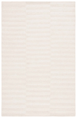 Safavieh Ebony Modern Ivory Striped Area Rug - Hand-tufted 5' X 8' Elegance For Chic Home Decor Ivory 80% Wool,20% Cotton Ebn404a-5