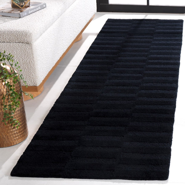 Safavieh Ebony Modern Hand-tufted Area Rug – Luxurious Wool & Cotton Blend For Stylish Home Décor Harmony Charcoal 80% Wool,20% Cotton Ebn404h-6