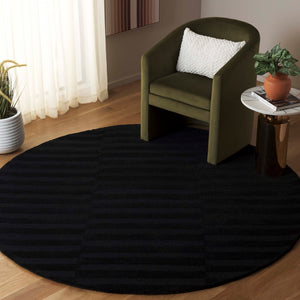 Safavieh Ebony Modern Hand-tufted Area Rug – Luxurious Wool & Cotton Blend For Stylish Home Décor Harmony Charcoal 80% Wool,20% Cotton Ebn404h-6