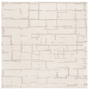Safavieh Ebony Hand-tufted Area Rug - Modern Abstract Design In Soft Wool Blend For Stylish Home Decor Ivory ,Grey 80% Wool,20% Cotton Ebn405a-3