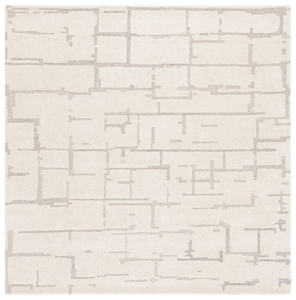 Safavieh Ebony Hand-tufted Area Rug - Luxurious Wool & Cotton Blend For Timeless Elegance And Comfort Ivory ,Grey 80% Wool,20% Cotton Ebn405a-6