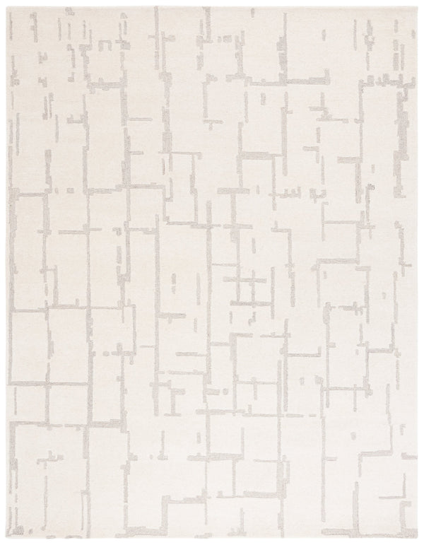 Safavieh Ebony Hand-tufted Area Rug - Modern Abstract Design In Soft Wool Blend For Stylish Home Decor Ivory ,Grey 80% Wool,20% Cotton Ebn405a-3