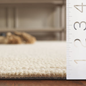 Safavieh Ebony Luxurious Hand-tufted Area Rug In Elegant Ivory And Beige For Timeless Living Room Style Ivory ,Beige Wool And Cotton Ebn425a-5