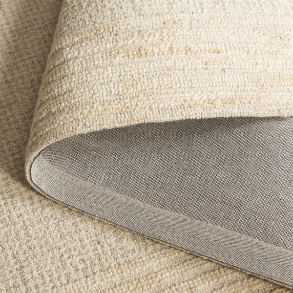 Safavieh Ebony Luxurious Ivory Beige 8X10 Hand-Tufted Wool Cotton Rug, Scandinavian Modern Low-Profile Plush 3'-0" x 5'-0" EBN425A-3