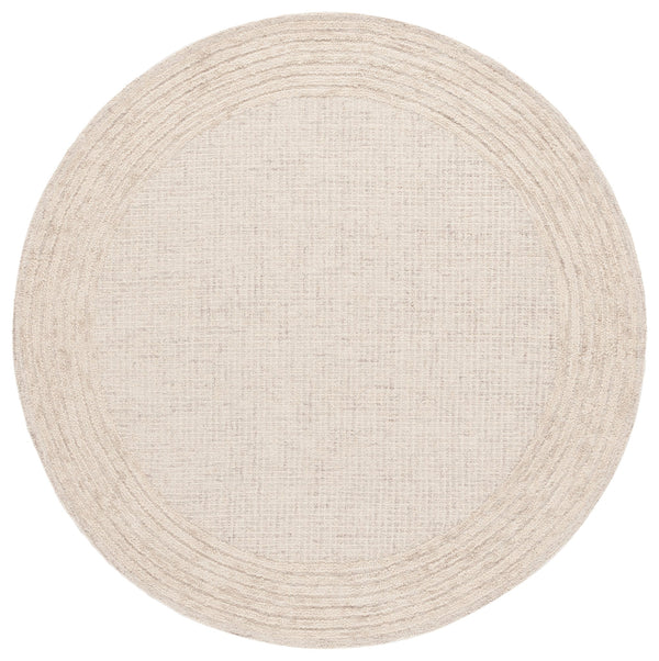 Safavieh Ebony Luxurious Ivory Beige 8X10 Hand-Tufted Wool Cotton Rug, Scandinavian Modern Low-Profile Plush 3'-0" x 5'-0" EBN425A-3
