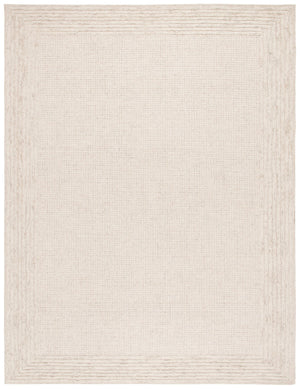 Safavieh Ebony Luxurious Ivory Beige 8X10 Hand-Tufted Wool Cotton Rug, Scandinavian Modern Low-Profile Plush 3'-0" x 5'-0" EBN425A-3