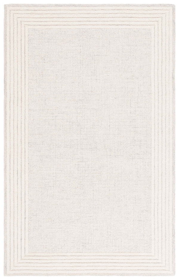 Safavieh Ebony Luxurious Hand-tufted Area Rug In Elegant Ivory And Beige For Timeless Living Room Style Grey ,Ivory Wool And Cotton Ebn425f-6sq