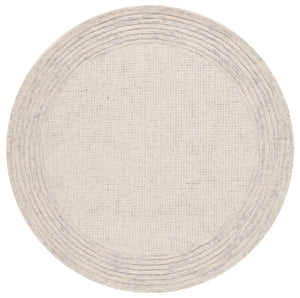 Safavieh Ebony Hand-Tufted Gray Ivory Wool-Cotton Rug 8X10 Low-Profile Pile Durable Artisan Craftsmanship 2'-3" x 11'-0" EBN425F-211