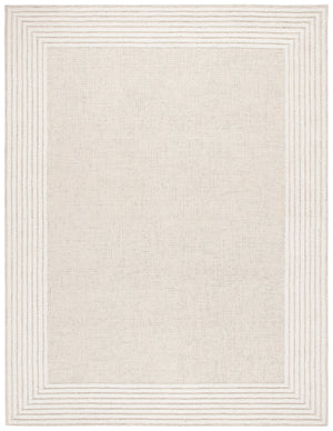 Safavieh Ebony Hand-Tufted Gray Ivory Wool-Cotton Rug 8X10 Low-Profile Pile Durable Artisan Craftsmanship 2'-3" x 11'-0" EBN425F-211