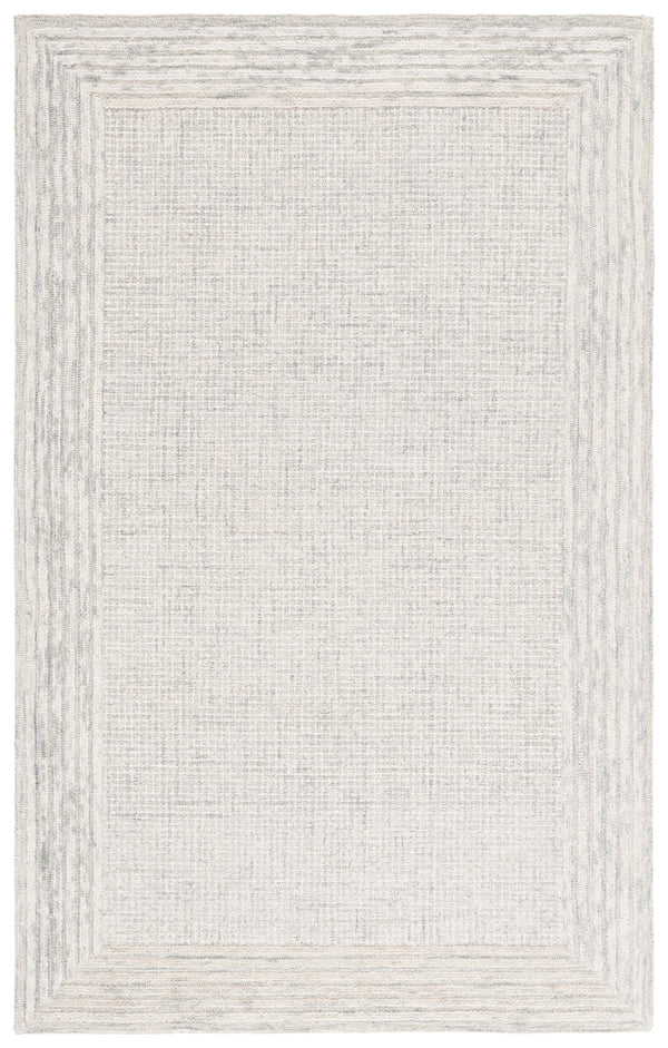 Safavieh Ebony Luxurious Hand-tufted Area Rug In Elegant Ivory And Beige For Timeless Living Room Style Denim ,Grey Wool And Cotton Ebn425l-5