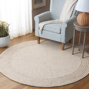 Safavieh Ebony Luxurious Hand-tufted Area Rug In Elegant Ivory And Beige For Timeless Living Room Style Denim ,Grey Wool And Cotton Ebn425l-5