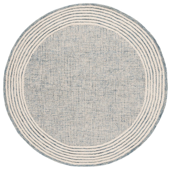 Safavieh Ebony Luxurious Hand-tufted Area Rug In Elegant Ivory And Beige For Timeless Living Room Style Blue ,Ivory Wool And Cotton Ebn425m-6sq
