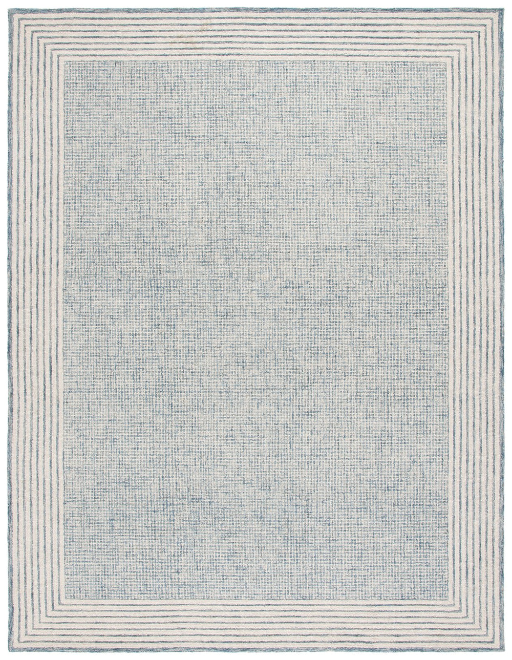 Safavieh Ebony Luxurious Hand-tufted Area Rug In Elegant Ivory And Beige For Timeless Living Room Style Blue ,Ivory Wool And Cotton Ebn425m-6sq