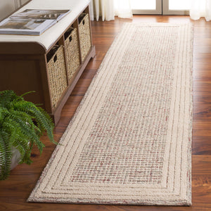 Safavieh Ebony Luxurious Hand-tufted Area Rug In Elegant Ivory And Beige For Timeless Living Room Style Ivory ,Red Wool And Cotton Ebn425q-6