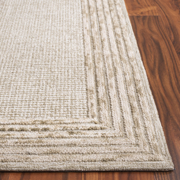 Safavieh Ebony Luxurious Hand-tufted Area Rug In Elegant Ivory And Beige For Timeless Living Room Style Light Green ,Beige Wool And Cotton Ebn425y-6r