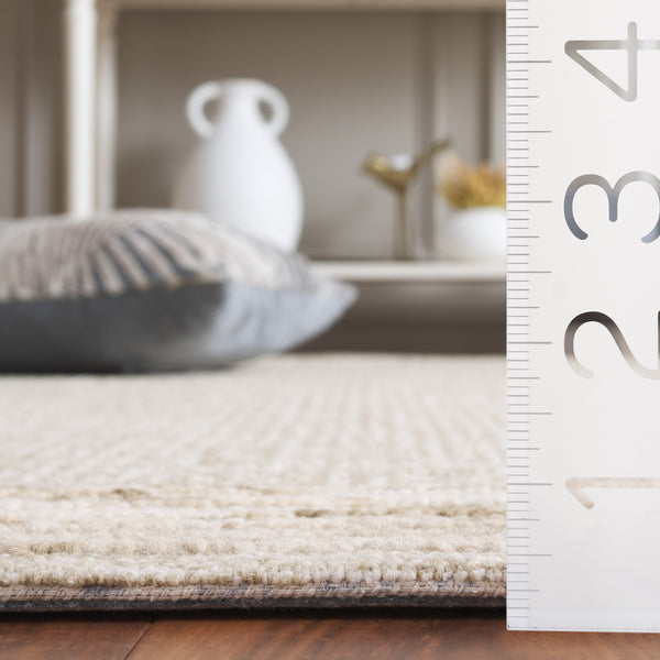 Safavieh Ebony Luxurious Hand-tufted Area Rug In Elegant Ivory And Beige For Timeless Living Room Style Light Green ,Beige Wool And Cotton Ebn425y-6r