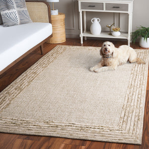 Safavieh Ebony Luxurious Hand-tufted Area Rug In Elegant Ivory And Beige For Timeless Living Room Style Light Green ,Beige Wool And Cotton Ebn425y-6r