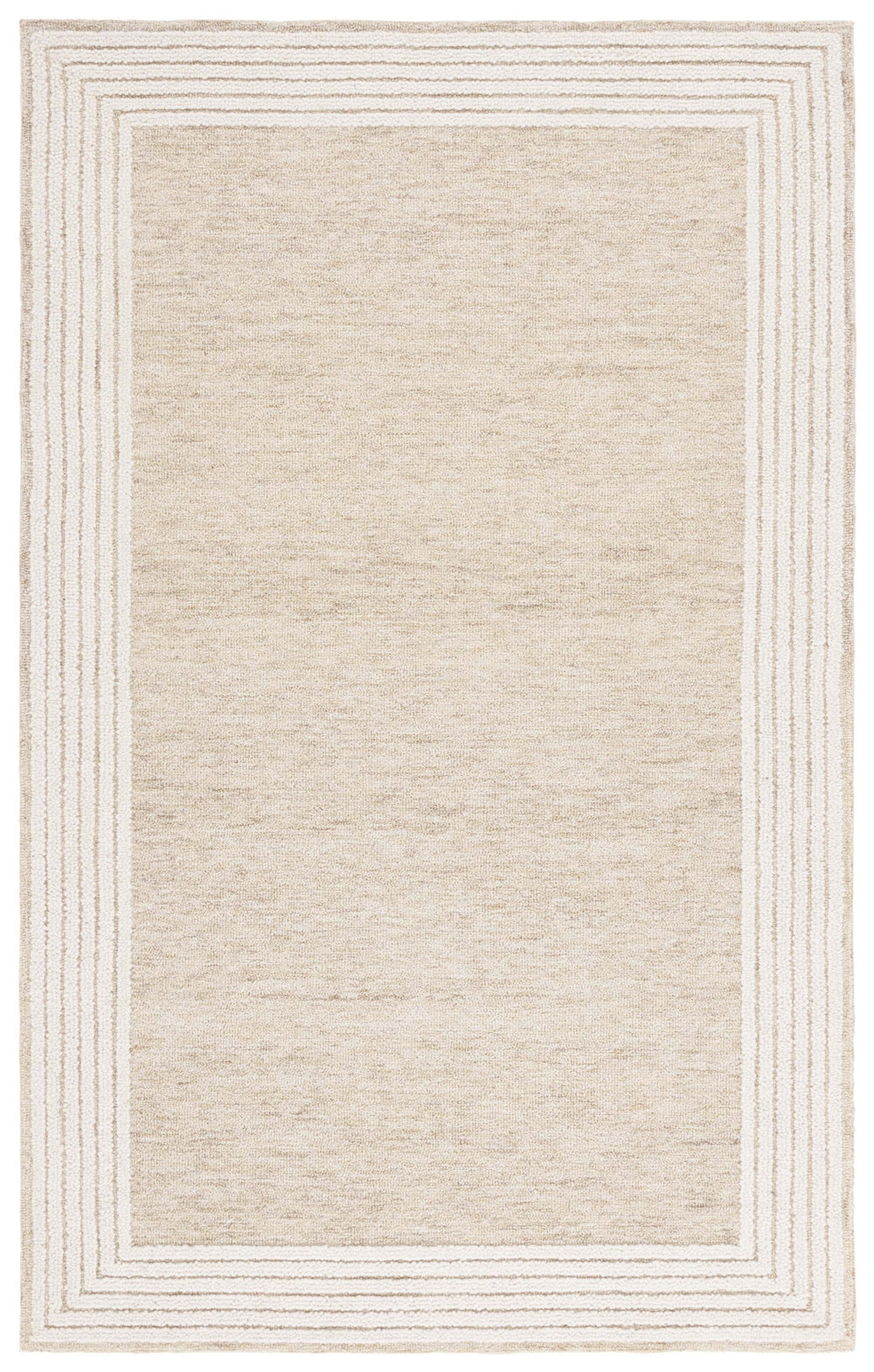Safavieh Ebony Hand Tufted Area Rug - Luxurious Comfort And Elegant Modern Style For Home Or Office Decor Beige ,Ivory Wool And Cotton Ebn426b-6sq