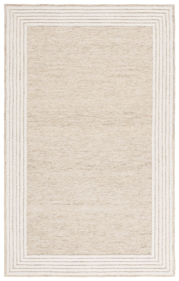 Safavieh Ebony Hand Tufted Area Rug - Luxurious Comfort And Elegant Modern Style For Home Or Office Decor Beige ,Ivory Wool And Cotton Ebn426b-6sq