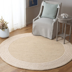 Safavieh Ebony Hand Tufted Area Rug - Luxurious Comfort And Elegant Modern Style For Home Or Office Decor Beige ,Ivory Wool And Cotton Ebn426b-6sq