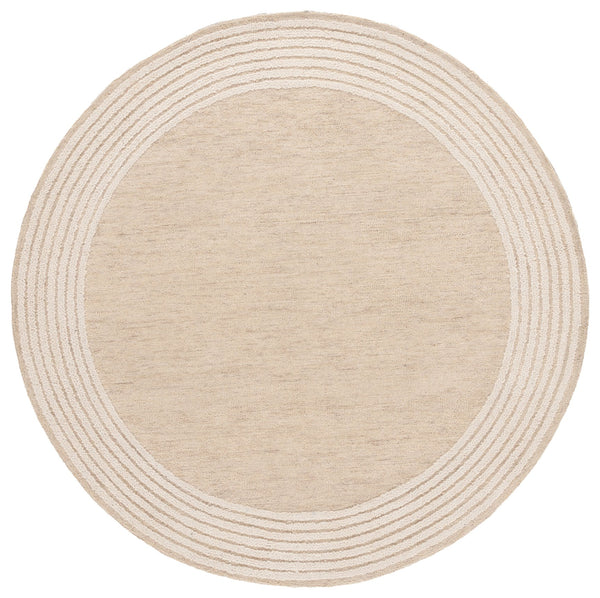 Safavieh Ebony Hand Tufted Area Rug - Luxurious Comfort And Elegant Modern Style For Home Or Office Decor Beige ,Ivory Wool And Cotton Ebn426b-6sq