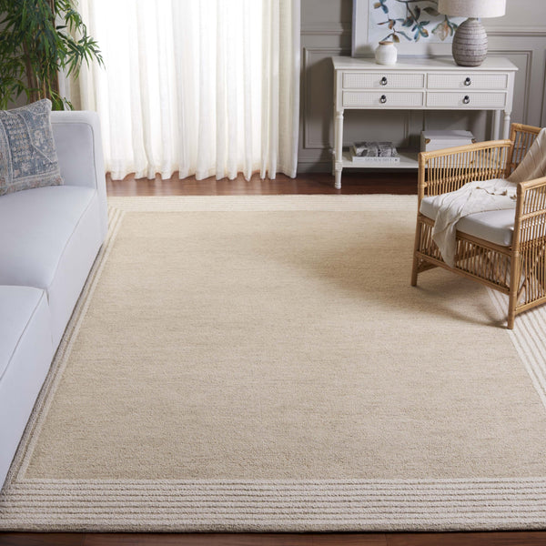 Safavieh Ebony Hand Tufted Area Rug - Luxurious Comfort And Elegant Modern Style For Home Or Office Decor Beige ,Ivory Wool And Cotton Ebn426b-6sq