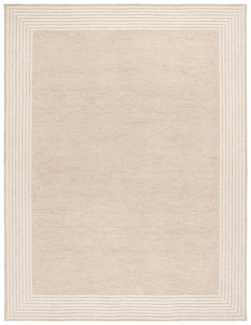 Safavieh Ebony Hand Tufted Area Rug - Luxurious Comfort And Elegant Modern Style For Home Or Office Decor Beige ,Ivory Wool And Cotton Ebn426b-6sq