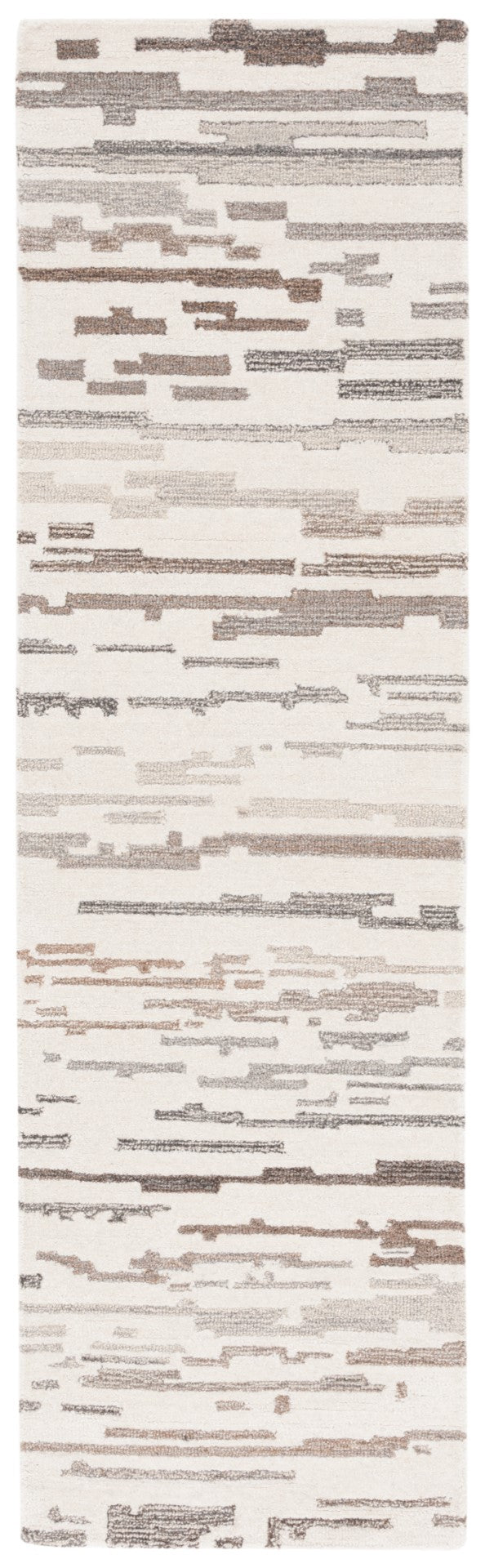 Safavieh Ebony 501 Hand Tufted Modern Rug Ivory / Grey 2'-3" x 8'