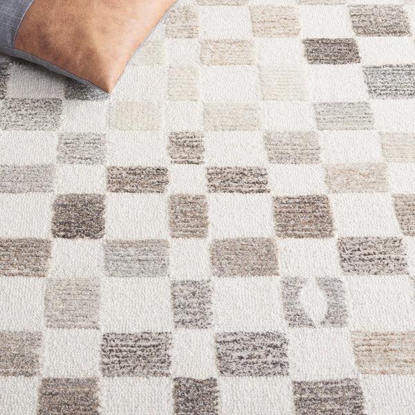 Safavieh Ebony Hand-tufted Wool Area Rug – Elegant Natural Beige, Luxury Comfort For Any Home Decor Style Natural ,Beige Wool Pile Ebn505a-6sq