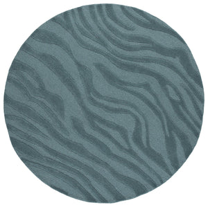 Safavieh Ebony Hand-Tufted Blue Wool-Viscose Area Rug — Low Profile, Soft Durable Pile For Modern Homes 5'-0" x 8'-0" EBN506M-5
