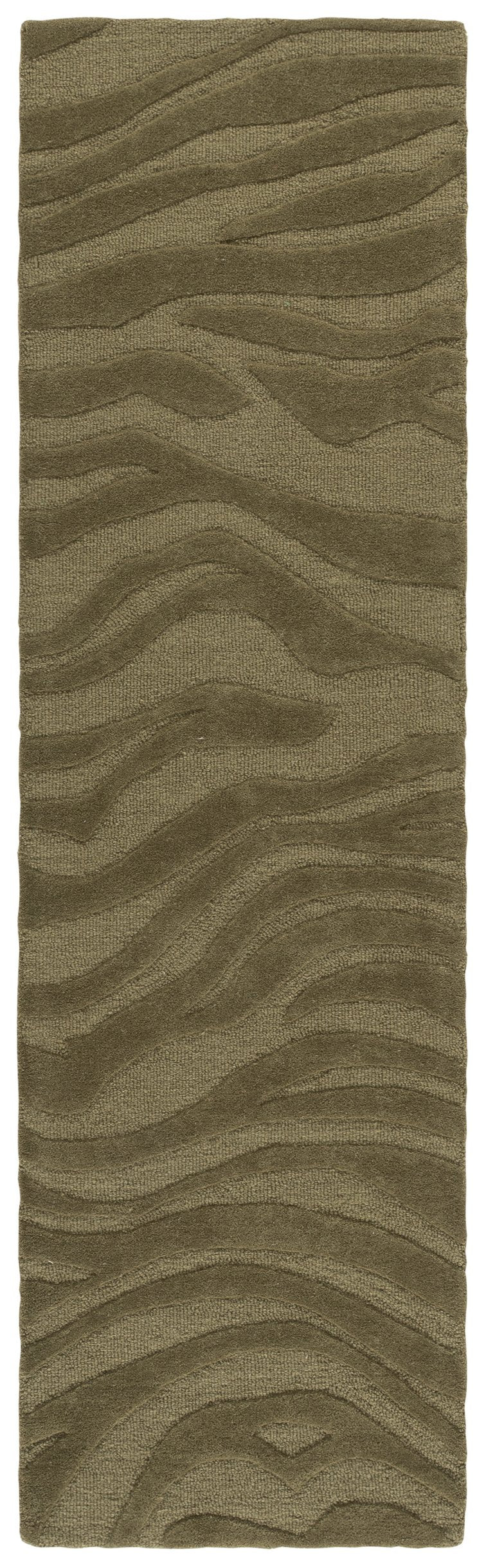 Safavieh Ebony Hand-Tufted Round Green Area Rug — Wool-Viscose Low-Pile Comfort With Subtle Sheen, India Crafted 6'-0" x 6'-0" EBN506Y-6R