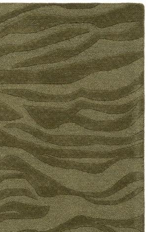 Safavieh Ebony Hand‑Tufted Green Wool‑Viscose Rug — Low‑Profile 3/8" Pile, Subtle Sheen, Modern & Classic Appeal 9'-0" x 12'-0" EBN506Y-9