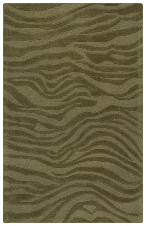 Safavieh Ebony Hand-Tufted Green Wool-Viscose Rug, Low-Profile Cushioning, Durable Artisanal Texture, Made In India 4'-0" x 6'-0" EBN506Y-4