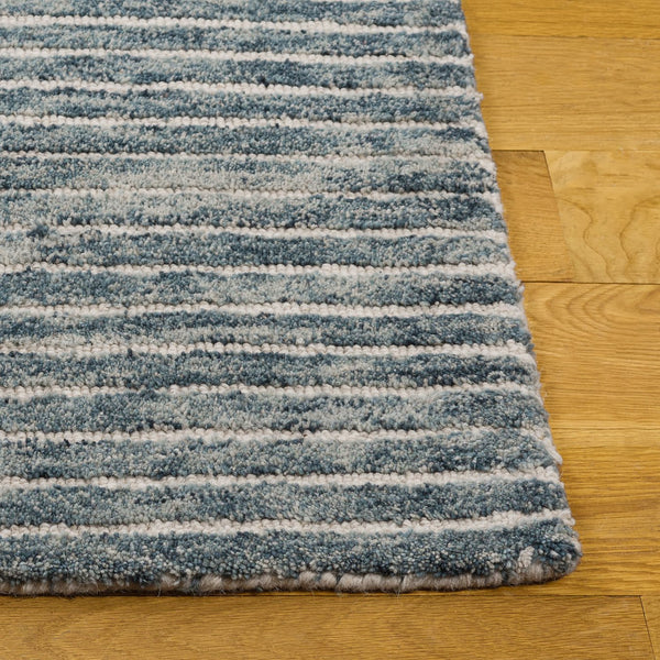 Safavieh Ebony Hand-Tufted Wool Rug In Serene Blue — Low-Profile, Durable Luxury For Living Rooms & Beds 5'-0" x 8'-0" EBN507M-5