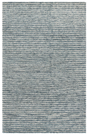 Safavieh Ebony Hand‑Tufted Wool Rug In Rich Blue — Minimalist Solid Design, Soft Durable Comfort For Home 4'-0" x 6'-0" EBN507M-4