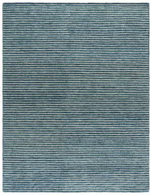 Safavieh Ebony Hand-Tufted Blue Wool Rug 8X10 — Minimalist Luxury, Low Pile Comfort, Durable Artisanal Style 9'-0" x 12'-0" EBN507M-9