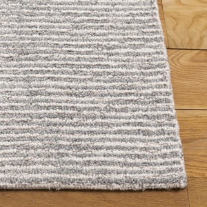 Safavieh Ebony Luxurious Hand-tufted Runner Rug - Contemporary Grey And Beige Design For Timeless Elegance Grey ,Beige 80% Wool % 20% Cotton Ebn525f-5