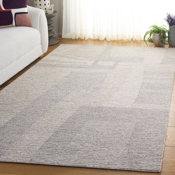 Safavieh Ebony Luxurious Hand-tufted Runner Rug - Contemporary Grey And Beige Design For Timeless Elegance Grey ,Beige 80% Wool % 20% Cotton Ebn525f-5