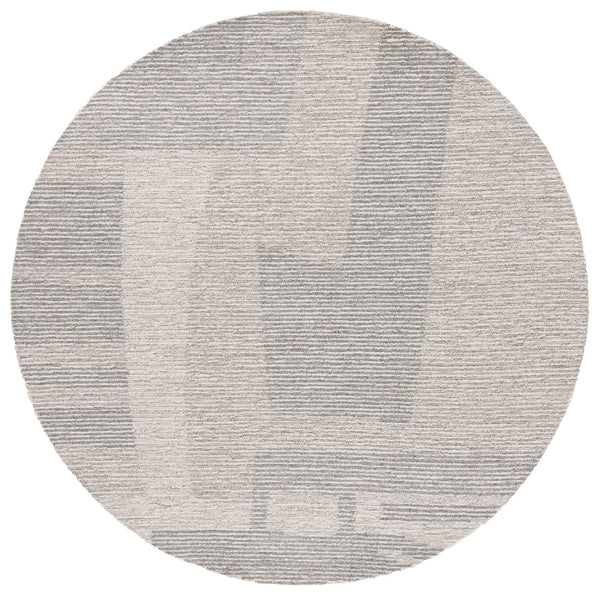 Safavieh Ebony Luxurious Hand-tufted Runner Rug - Contemporary Grey And Beige Design For Timeless Elegance Grey ,Beige 80% Wool % 20% Cotton Ebn525f-6r